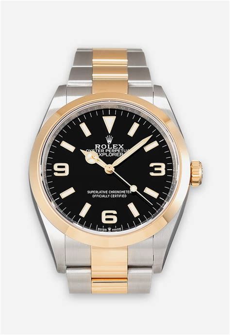 rolex explorer bicolor